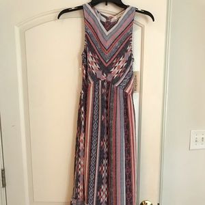 Aztec midi dress